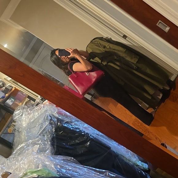 Prada saffiano raspberry double handle purse with box receipt full set - Picture 11 of 11